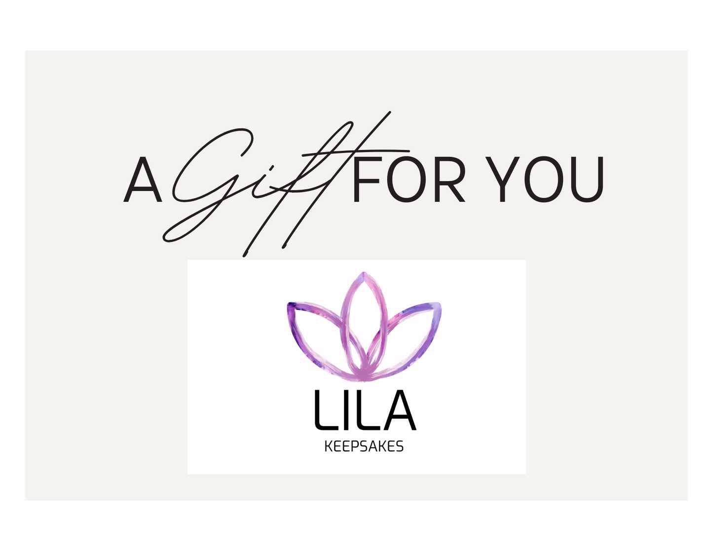 Lila Keepsakes Gift Card